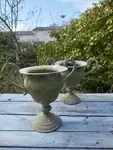 Vase tole zinc 