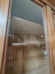 Vitrine verre biseauté XXe 