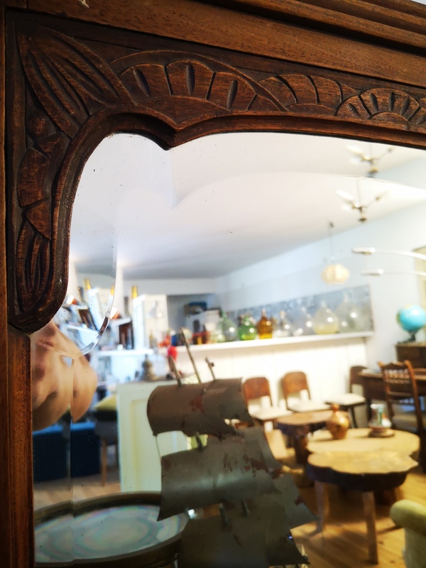 Miroir ancien biseauté