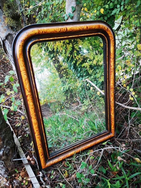 Miroir ancien en platre