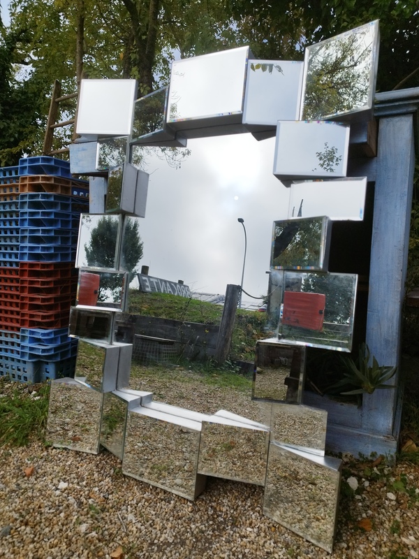 Miroir années 80 space age