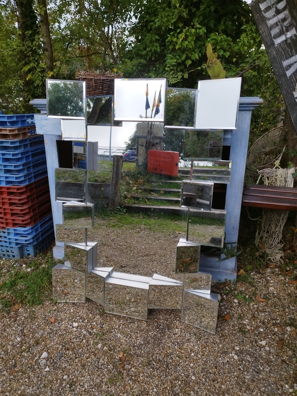 Miroir années 80 space age