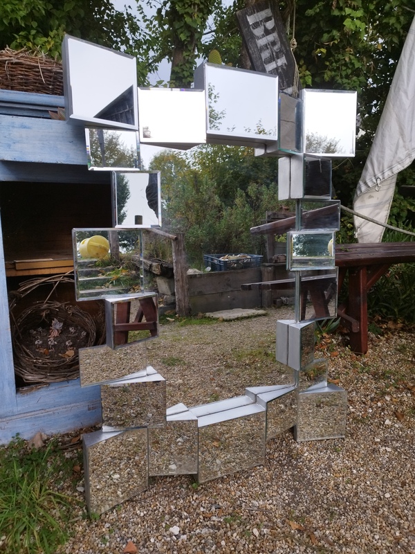 Miroir années 80 space age