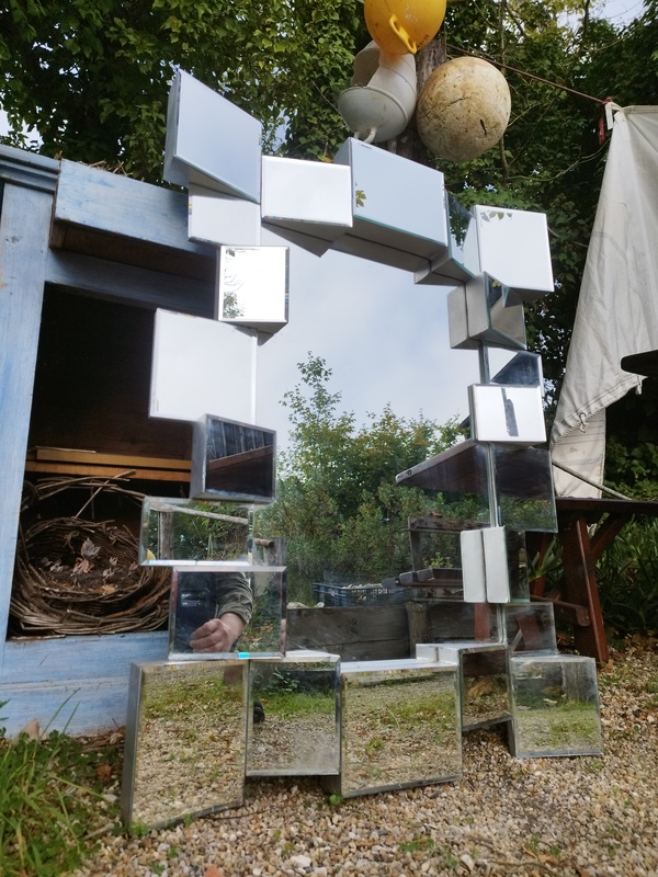 Miroir années 80 space age