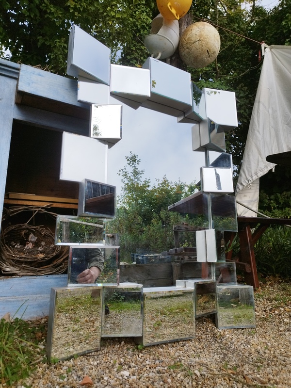 Miroir années 80 space age