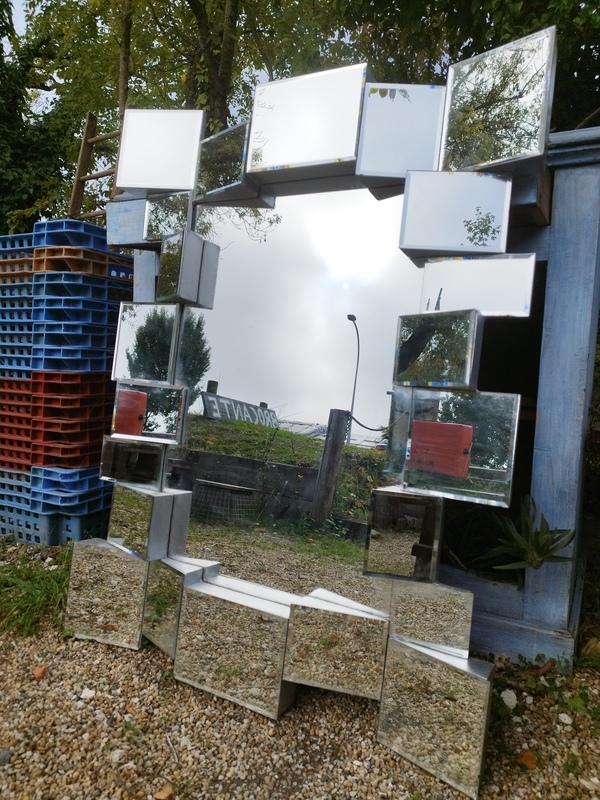 Miroir années 80 space age