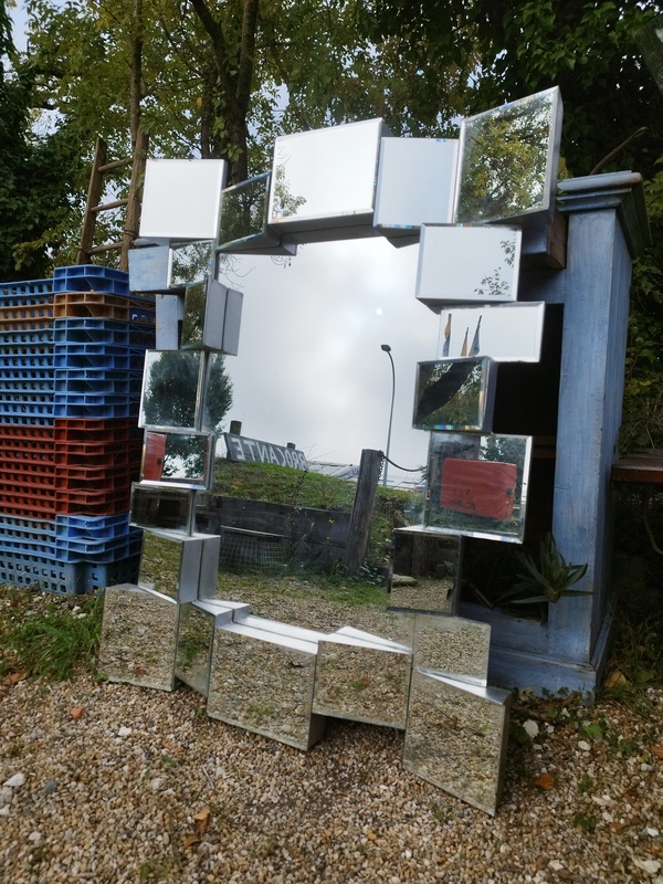 Miroir années 80 space age