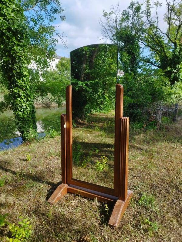 Miroir psyché art déco