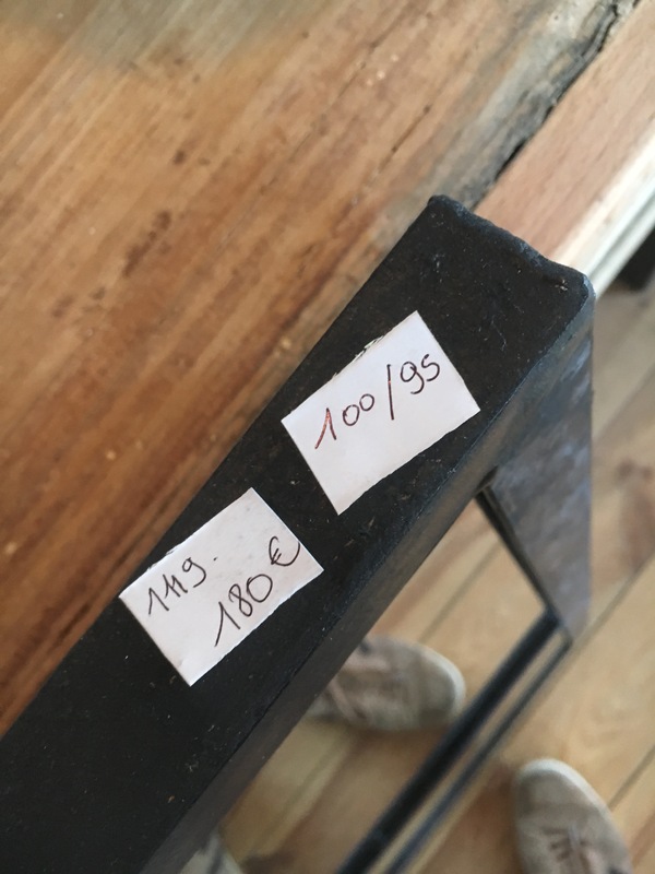 Miroir sur chassis de verrière