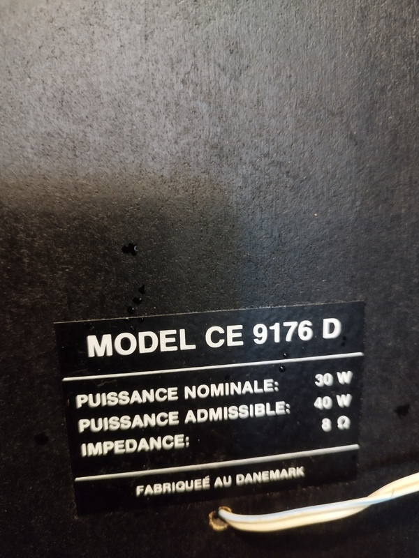 Paire d'enceintes 70's 80's Danemark