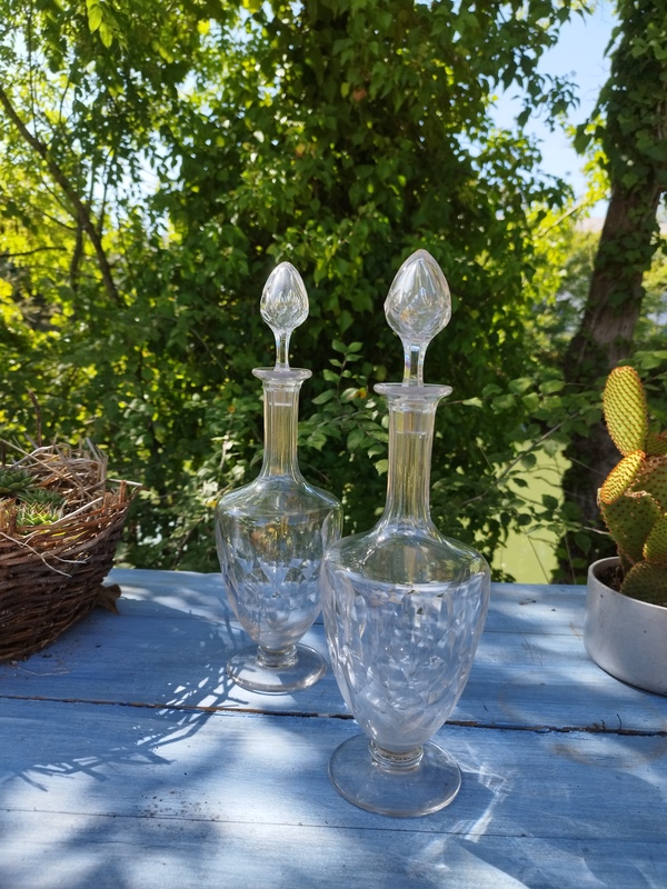 Paire de carrafes Baccarat