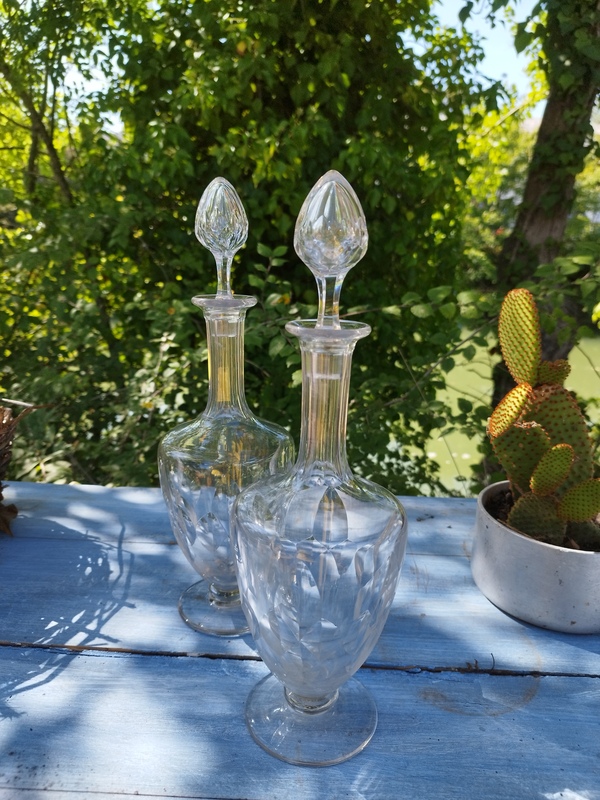 Paire de carrafes Baccarat