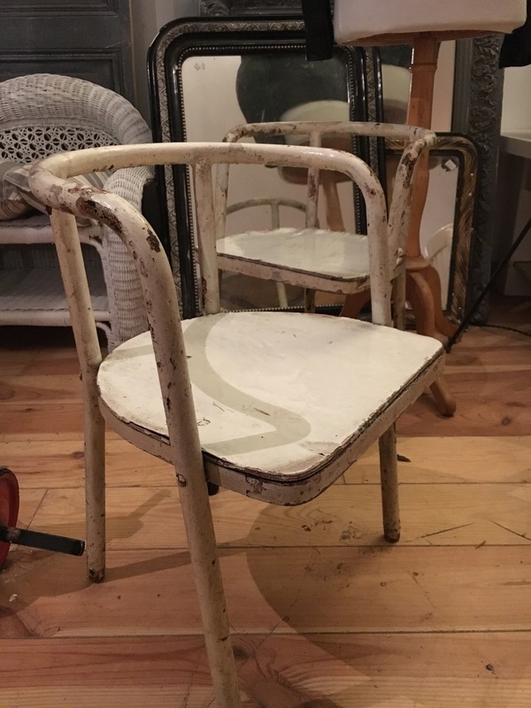 Paire de chaises enfant vintage
