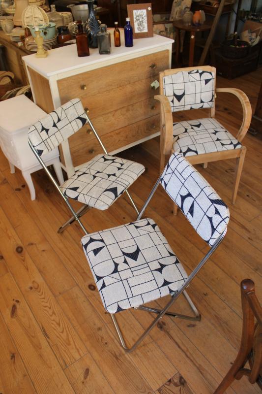 Paire de chaises pliantes 