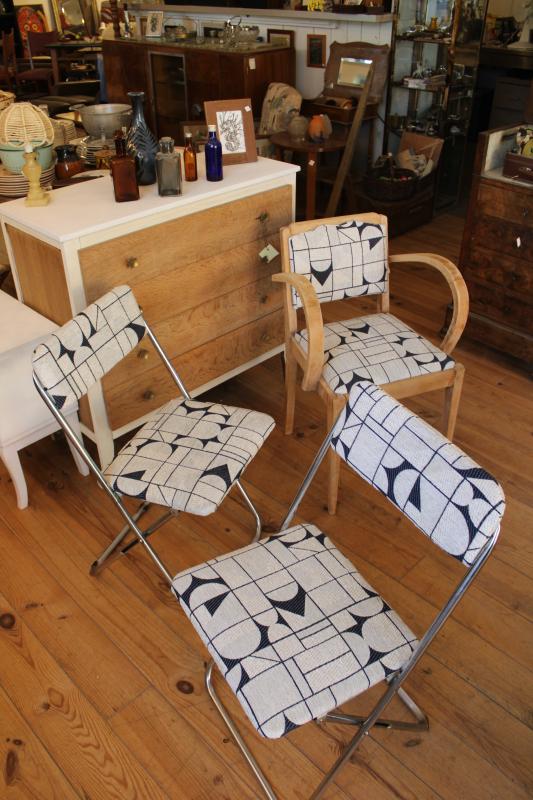 Paire de chaises pliantes 