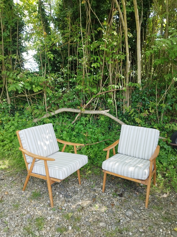 Paire de fauteuils Thonet Boomerang 