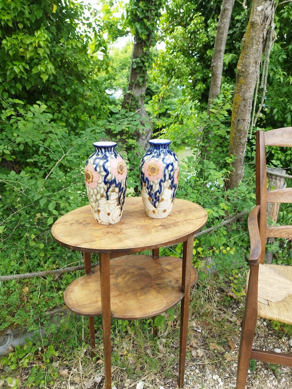 Paire de vases art déco Camille Tharaud 