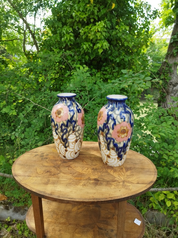 Paire de vases art déco Camille Tharaud 
