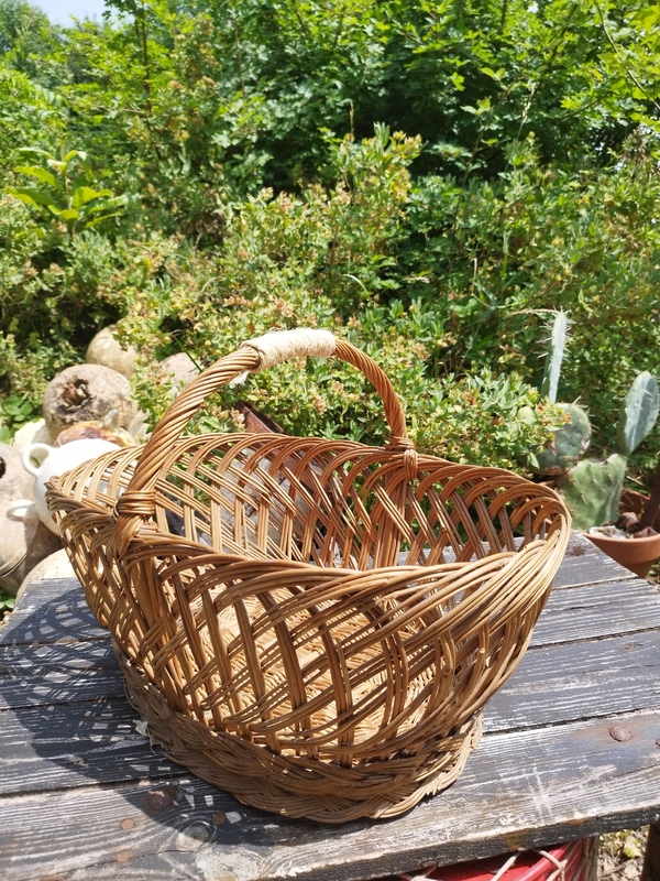 Panier ancien en osier 