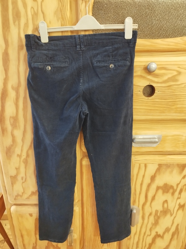 Pantalon velours bleu taille FR 40