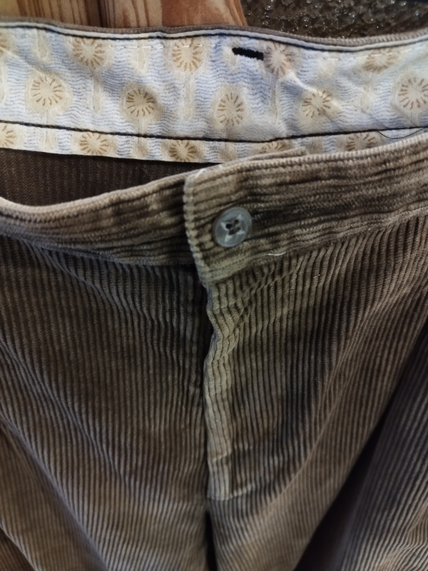 pantalon velours camel taille 50 