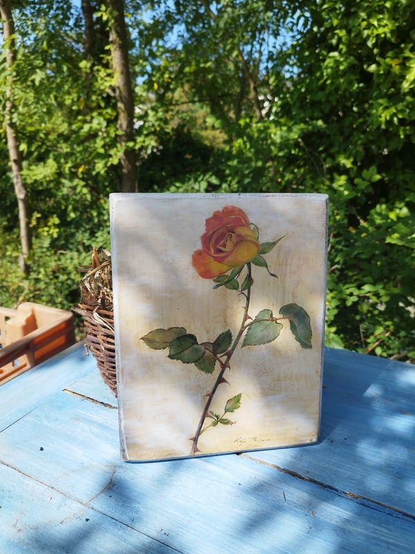 Peinture sur bois Roses