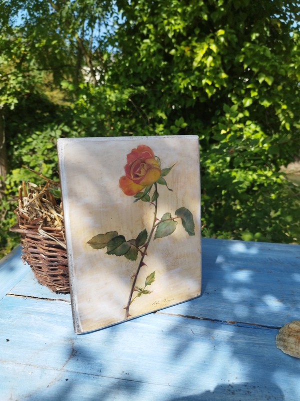 Peinture sur bois Roses