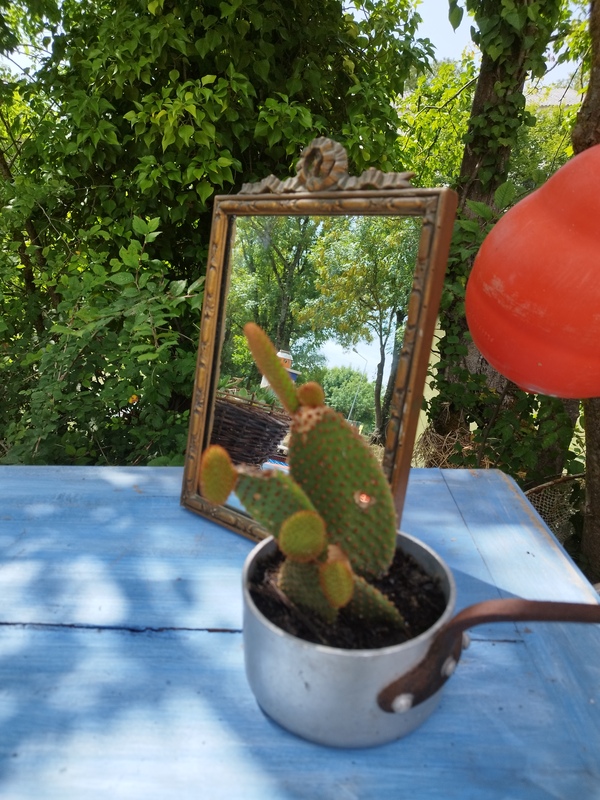 Petit miroir coiffeuse 1900