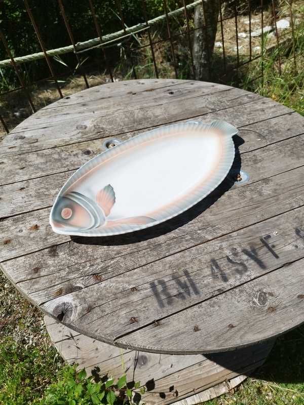 Plat à poisson Digoin