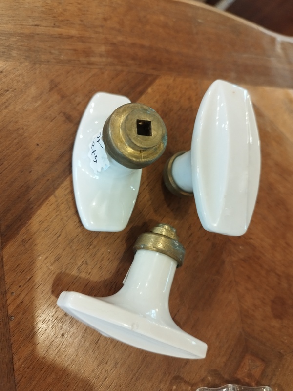 Poignées de porte art déco 