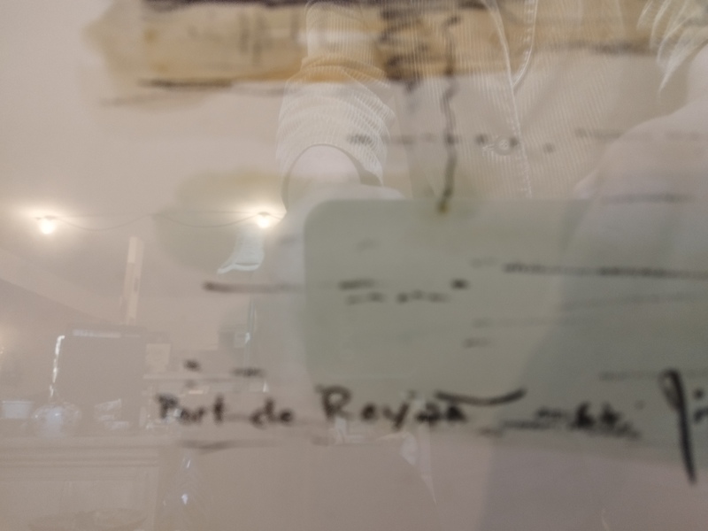 Port de Royan fusain et aquarelle 