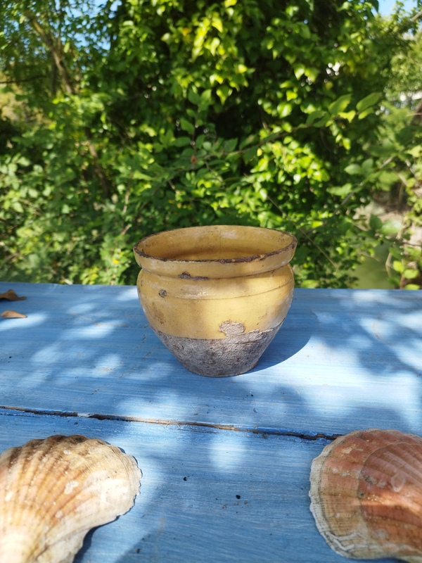 Pot à confiture émaillé