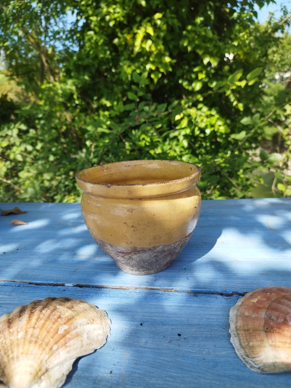 Pot à confiture émaillé