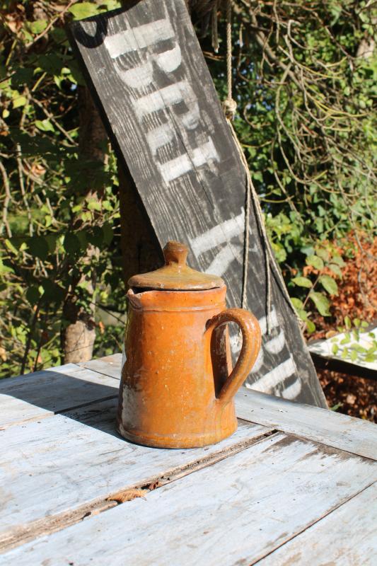 Pot à lait grès émaillé