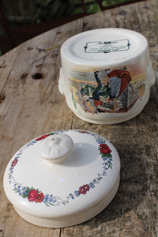 Pot à pâté faïence de Sarreguemines