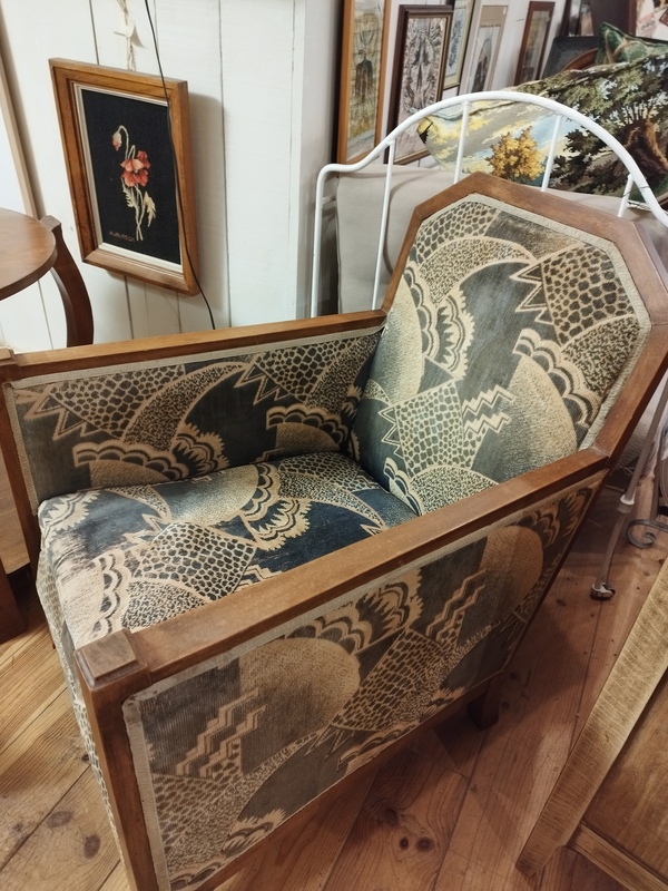 Salon art déco fauteuils et table 