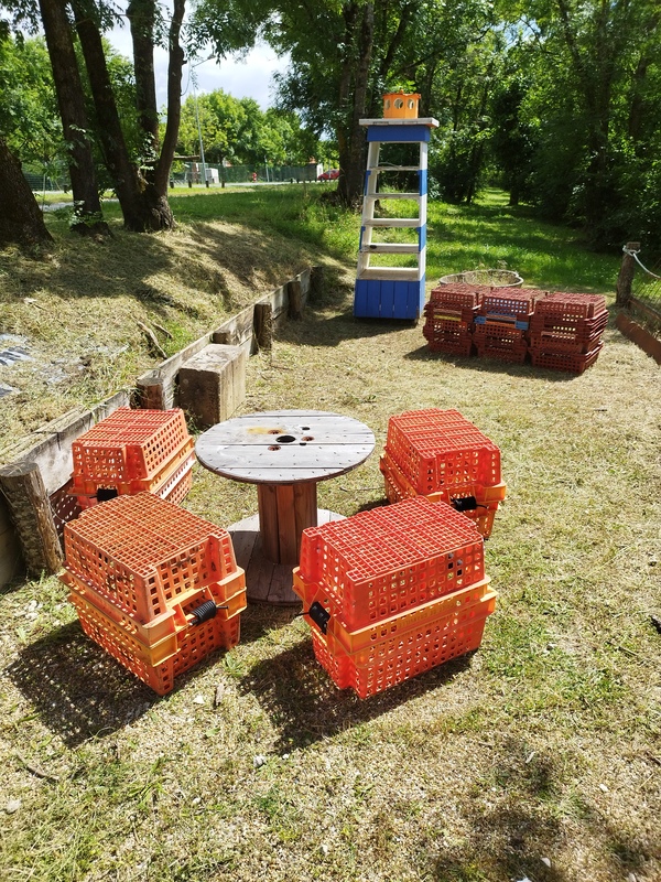 salon de jardin upcycling