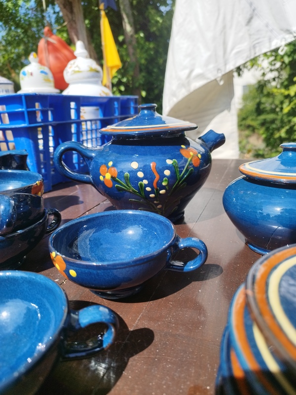 Service à thé émaillé