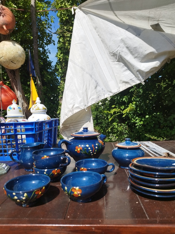 Service à thé émaillé