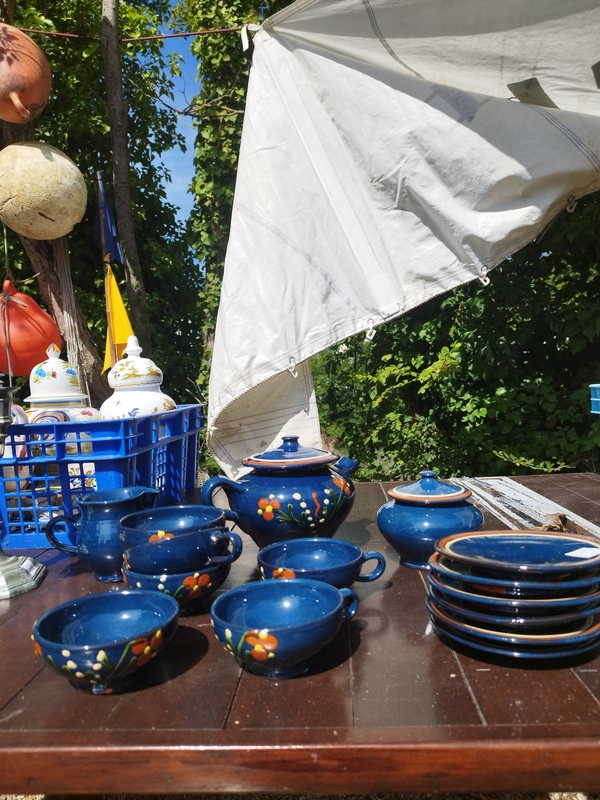 Service à thé émaillé