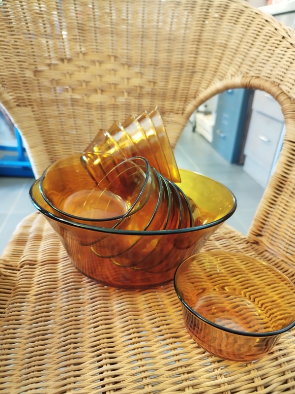 Service salade de fruits 70's