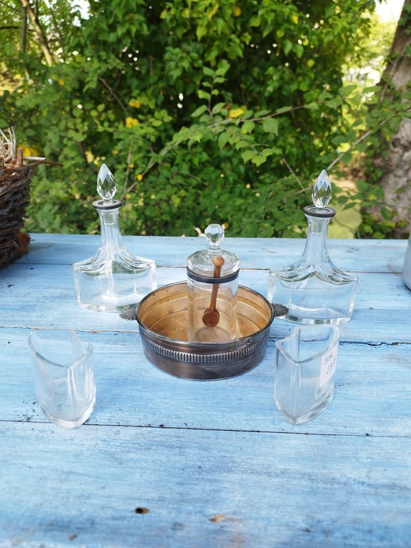 Serviteur huilier vinaigrier art déco