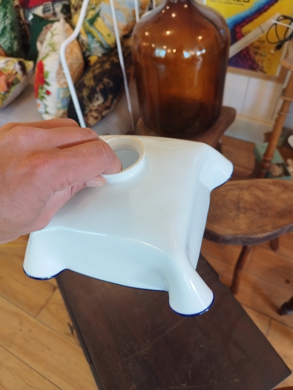 suspension en opaline drapée