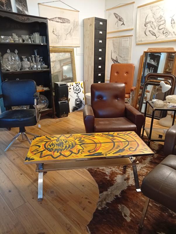 Table basse 70's Space age