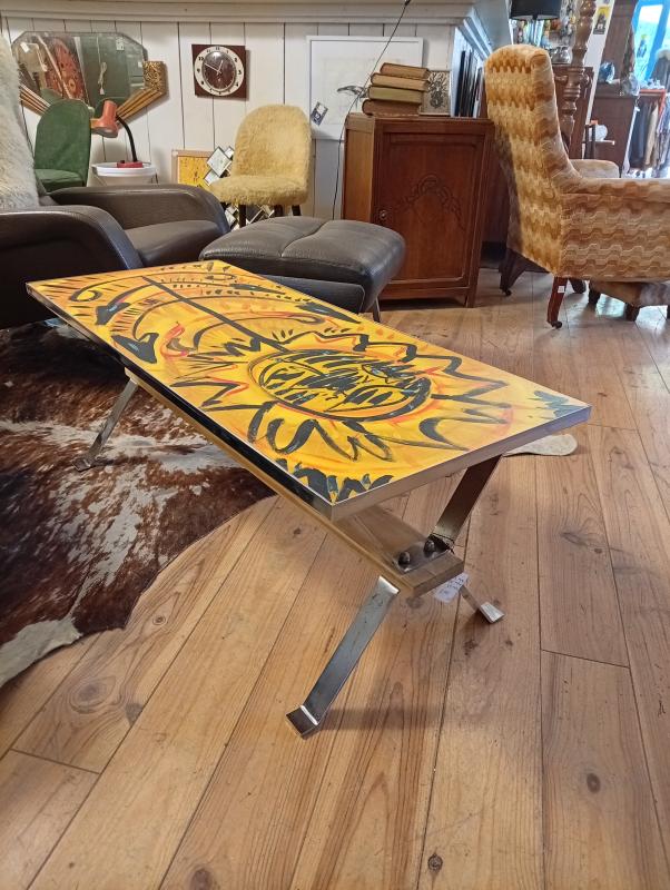 Table basse 70's Space age