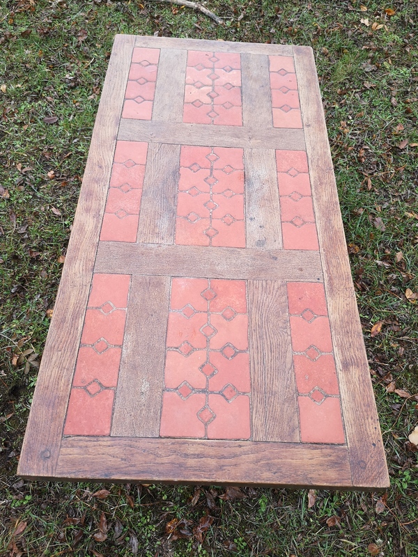 Table basse terre cuite 