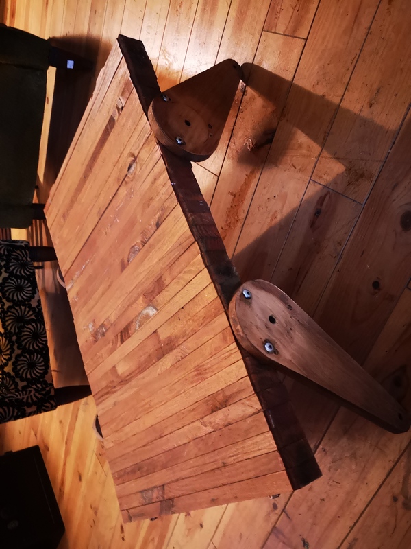 Table basse upcycling design