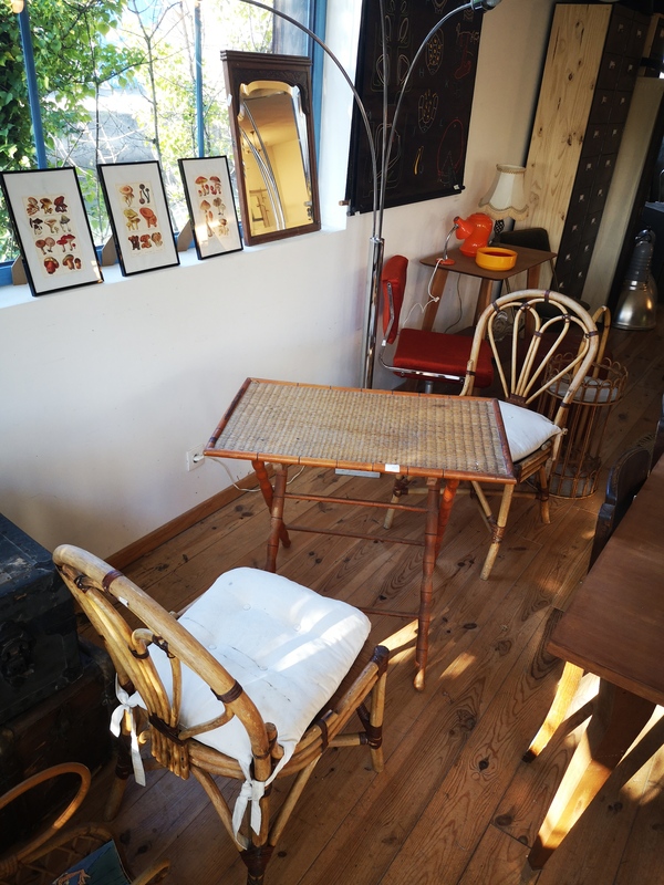 Table pliante en bambou