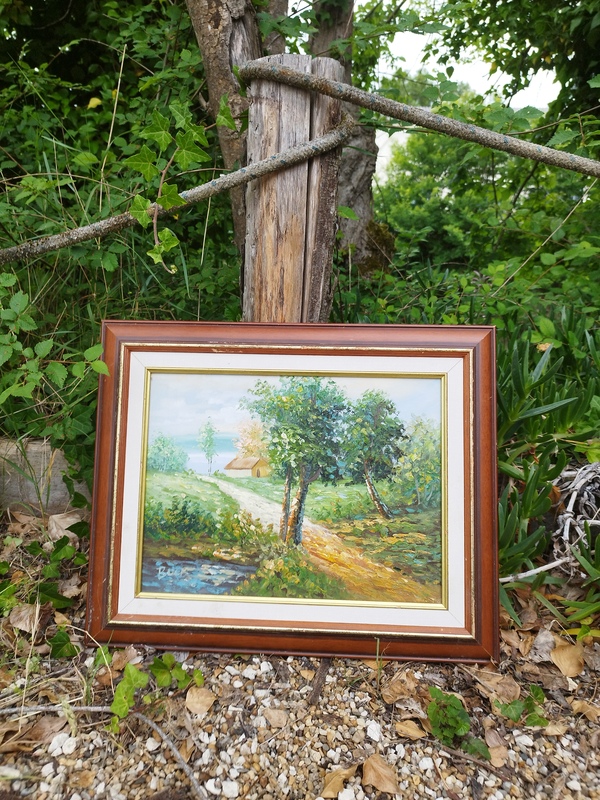 Tableau ancien peinture huile