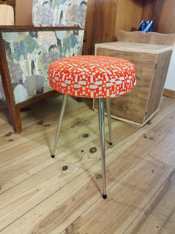 Tabouret 60s 70s relooké